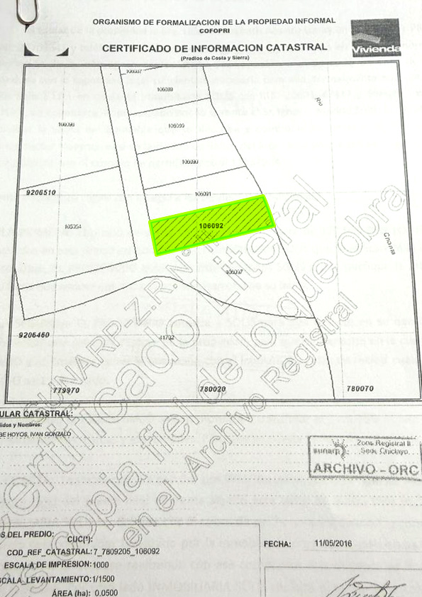 VENTA DE TERRENO DE 500 M2, CERCA RESIDENCIAL EL SAUSALITO